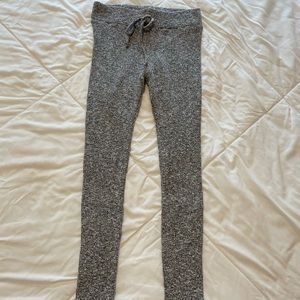 High waisted heather grey leggings